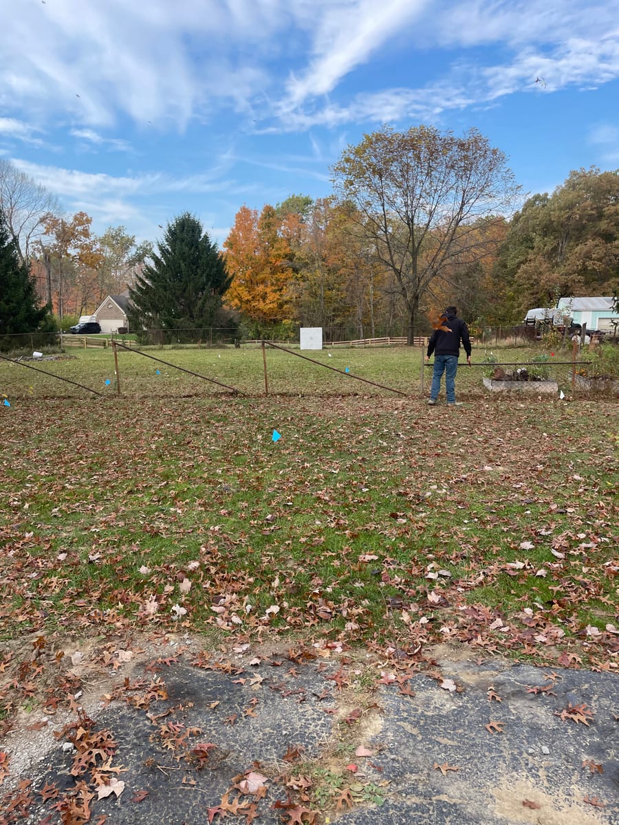 Cleared open field after land clearing project